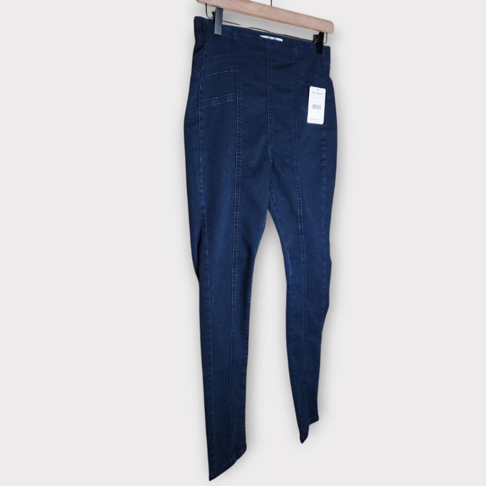 NEW Free People Feel Alright Skinny Jeans Blue High Rise Womens 29 - Picture 3 of 7